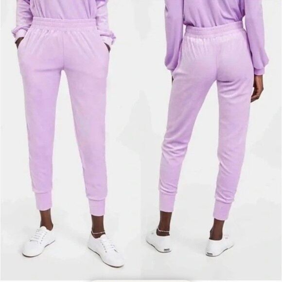 NWT Generation Love Ivy Velour Joggers LiLac SZ XS - Picture 1 of 12